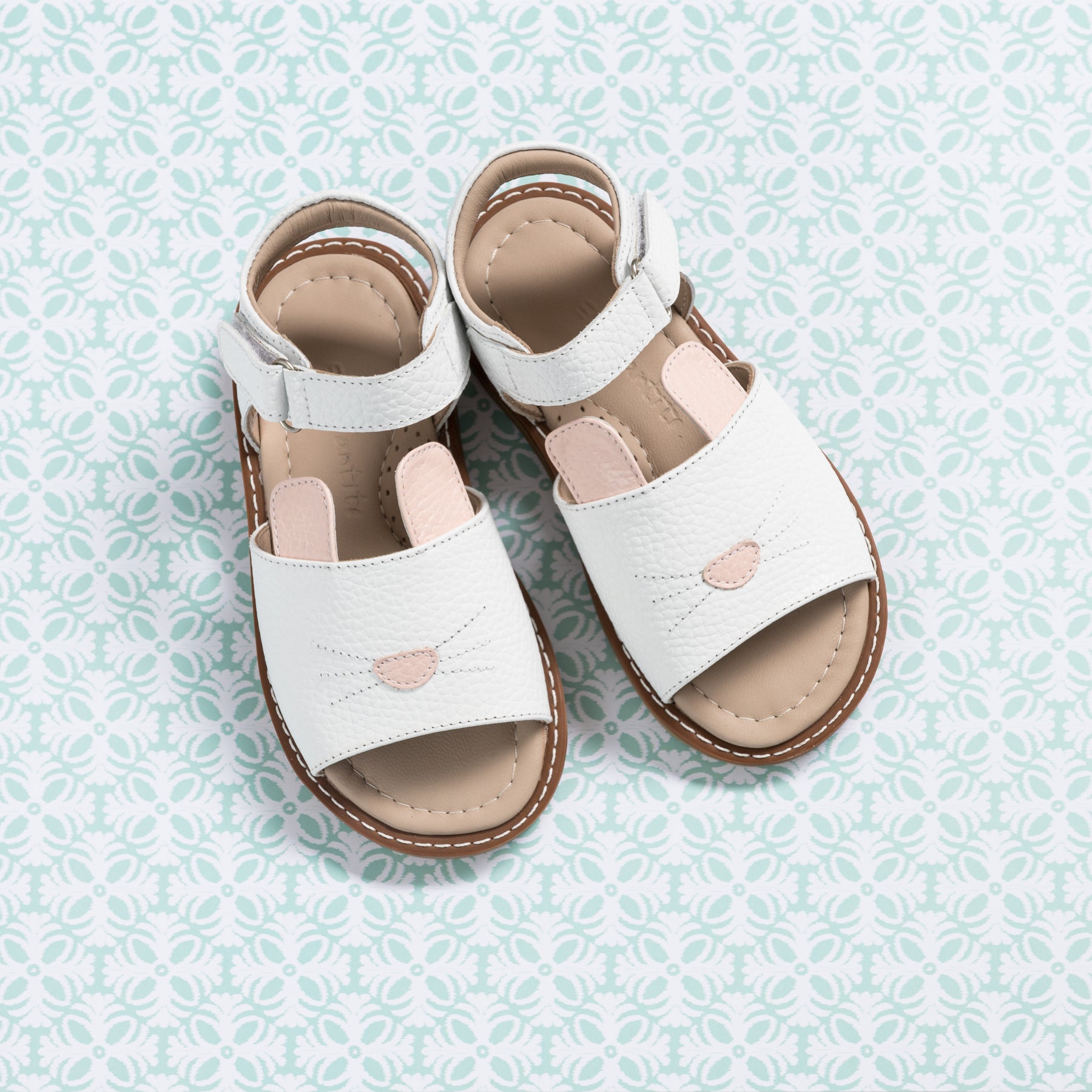 Elephantito Leather Heart Toddler Girl Sandals 2024