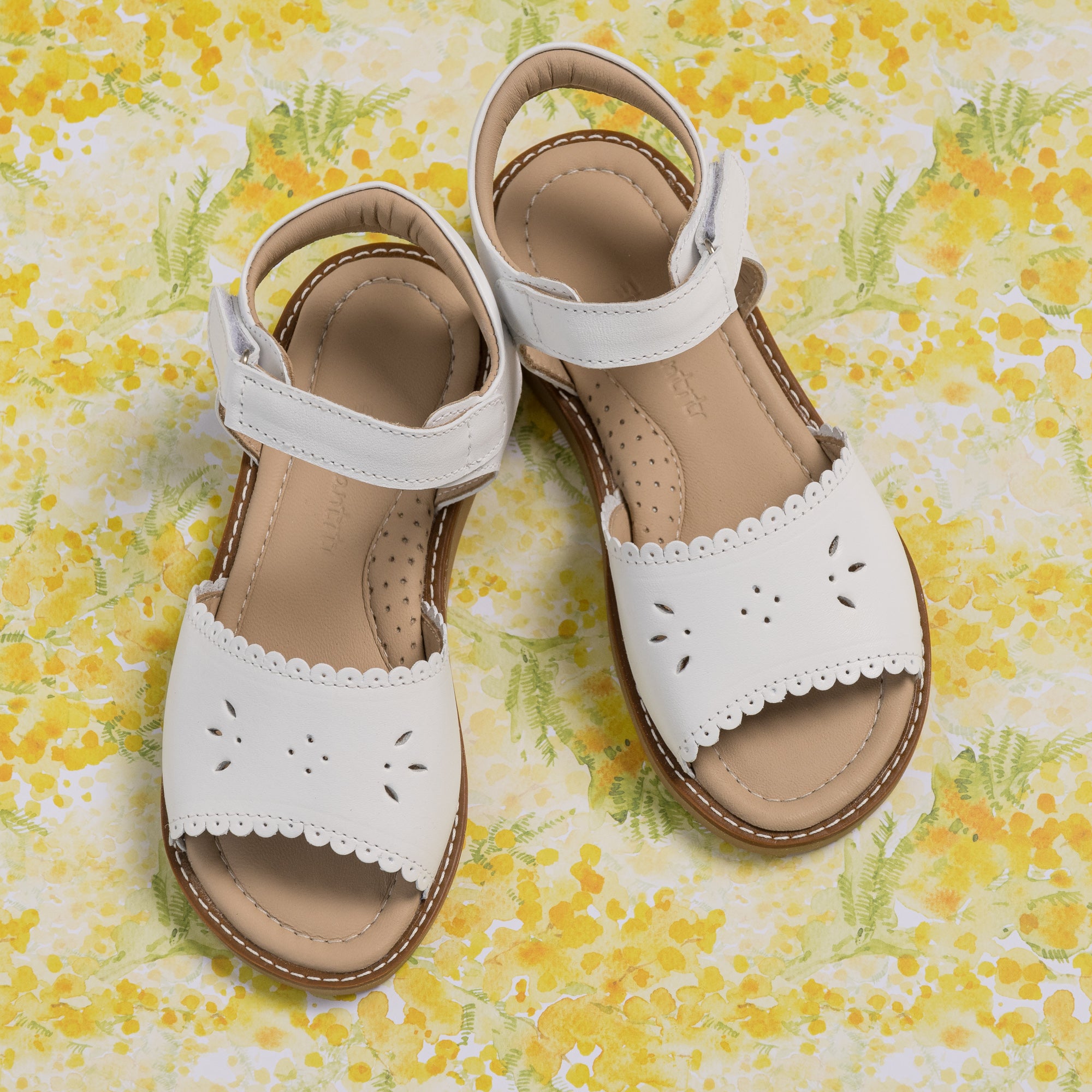 Classic Sandal with Scallop White