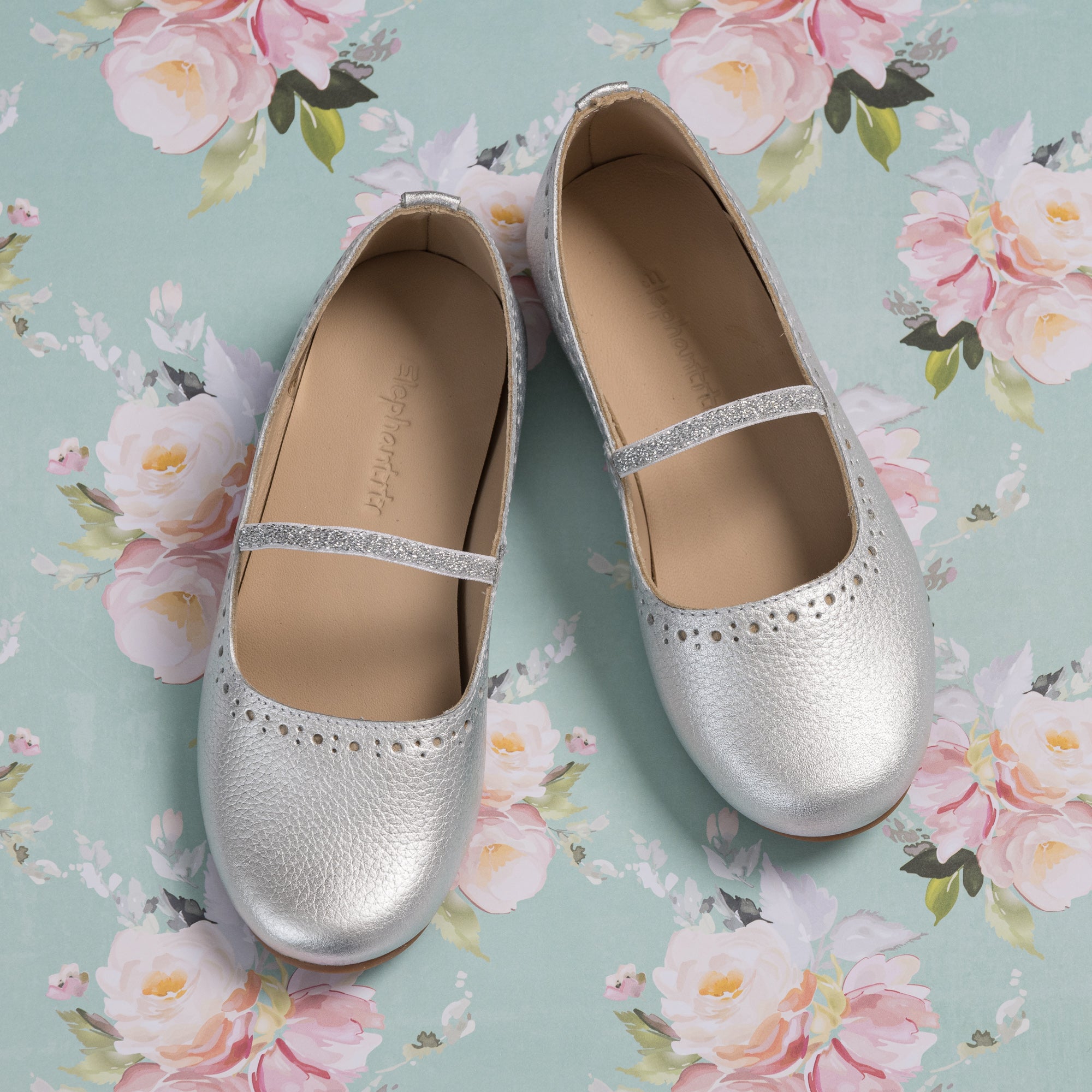 Luxury Leather Ballerina Shoes for Little Girls for special events Elephantito