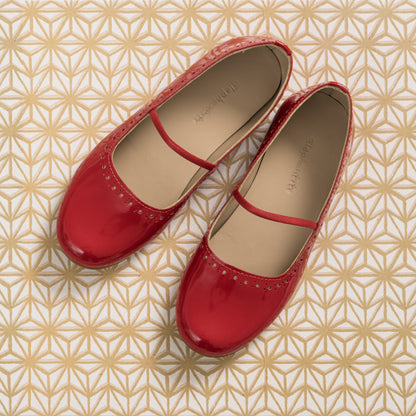 Sasha Ballerina Flat Red