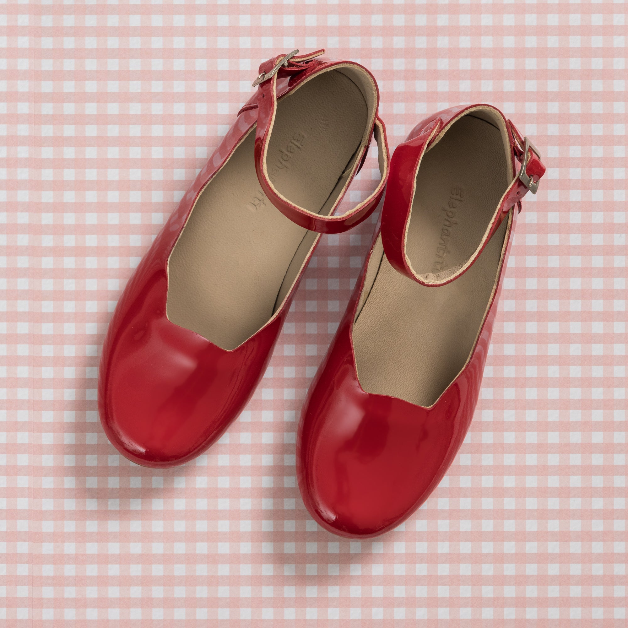 Red patent flats ladies online