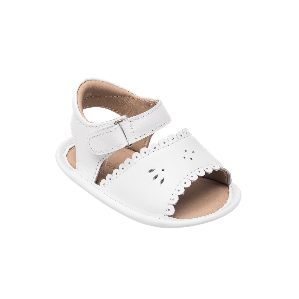 Footmates Eco-Tide Children's Sandals - White Vegan Leather – Jojo Mommy