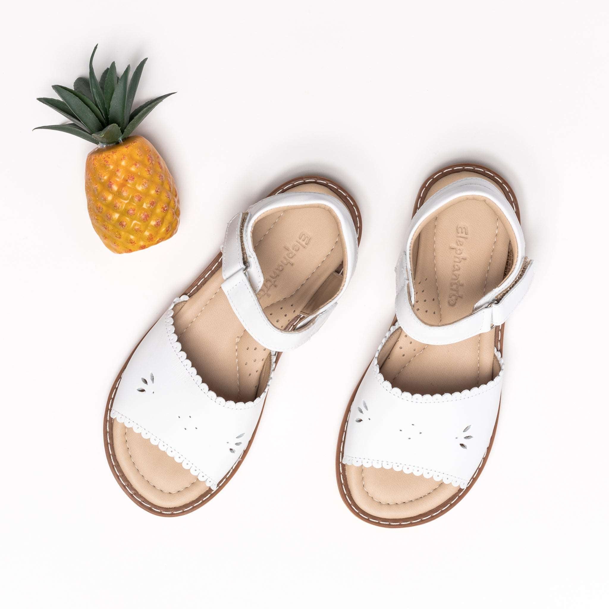 MK22580 - Bloom Sandals White [Children's Leather Sandals] | Sustainable  Fashion made by artisans